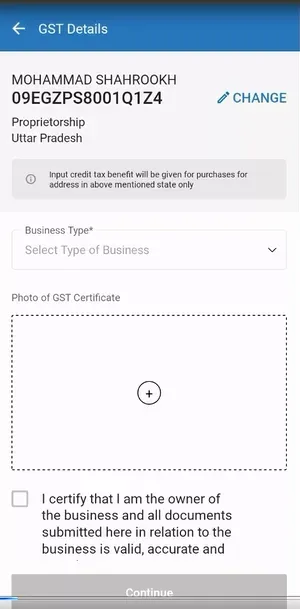 Add GST Details