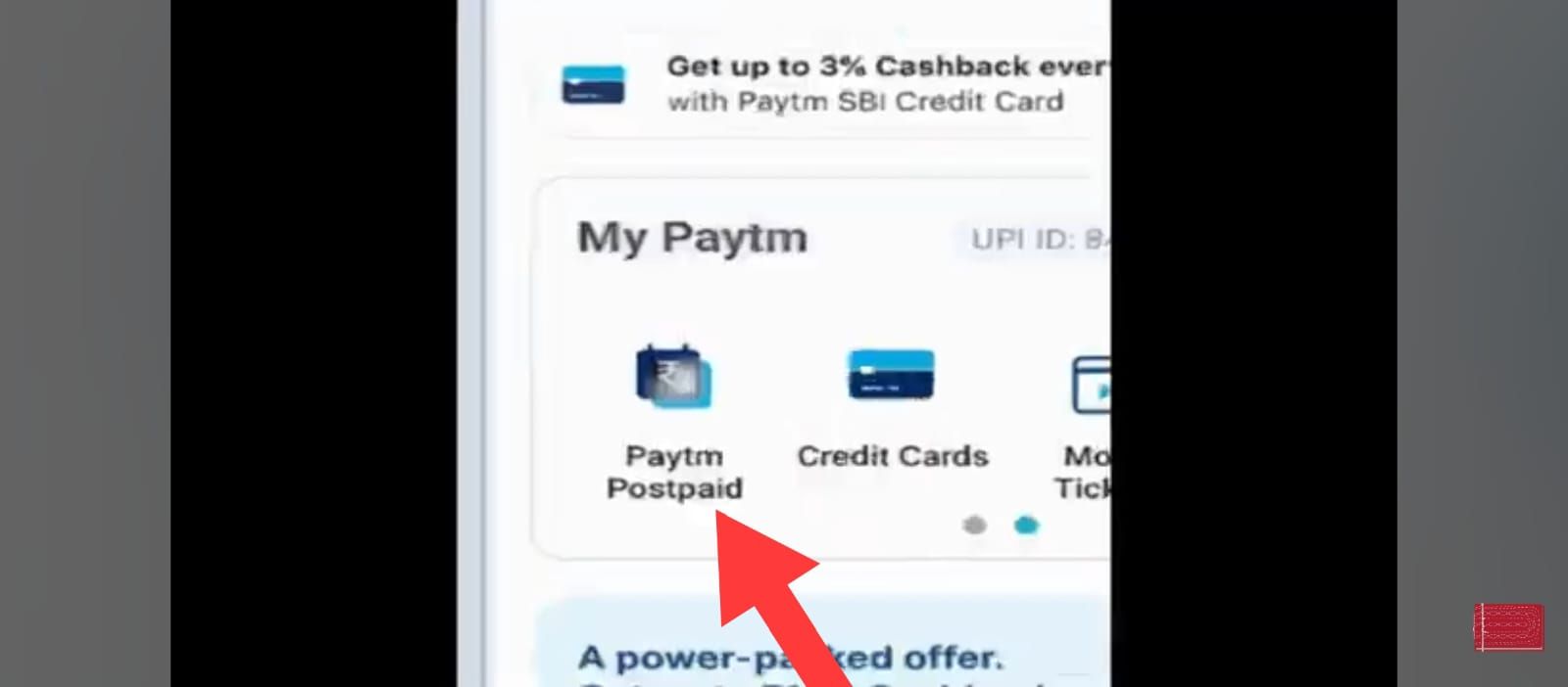 Navigate to Paytm Postpaid