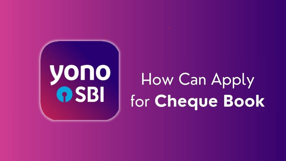 SBI Cheque Book Request